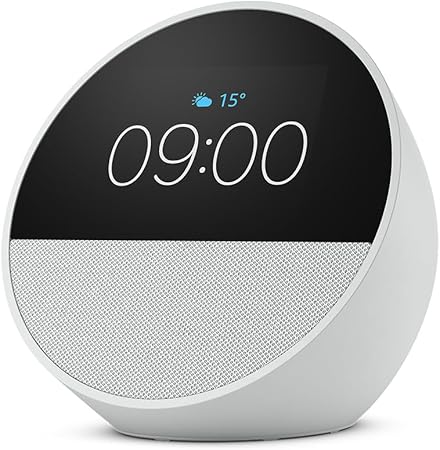 [840268970314] Amazon Echo Spot Blanc (modèle 2024)
