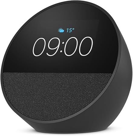 [840268977146] Amazon Echo Spot Noir (modèle 2024)